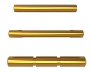 Cross Armory CRGPSGD 3 Pin Set Compatible with Glock Gen1-3 Gold Steel