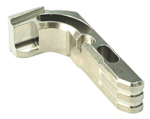 Cross Armory CRGMCSV Magazine Catch Extended Glock Gen1-3/P80 Silver Anodized Aluminum