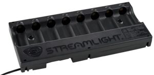 Streamlight 20230 8-Unit Bank Charger Black SL-59/CR123A Battery 12V DC