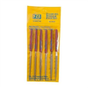 Needle Files Eze-Lap Diamond Needle File 600 Set, Coarse Steel