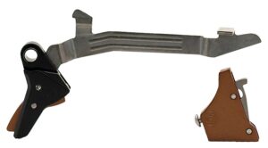 Timney Triggers ALPHAGLOCK34BRNZE Alpha Competition 9mm Luger/40 S&W, Bronze Straight Trigger Compatible with Most Glock Gen3-4
