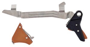 Timney Triggers ALPHAGLOCK5 Alpha Competition 9mm Luger/40 S&with 22 LR, Bronze Straight Trigger, Compatible with Glock Gen5 & Glock 44