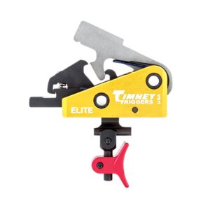 Timney Triggers 660CE Calvin Elite 1.50-2 Lbs Draw Weight & Black/Gold Finish for AR-Platform