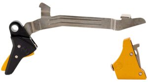 Timney Triggers ALPHAGLOCK34LRGGOLD Alpha Competition 45 ACP/10mm Auto, Gold Straight Trigger, Compatible with Glock Gen3-4