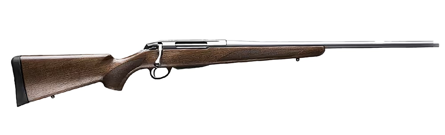 Tikka JRTXA75122MT T3x Hunter Full Size 6.5x55 Swedish 3+1 22.40" Matte Stainless Fluted Threaded Barrel, Matte Drilled & Tapped Stainless Steel