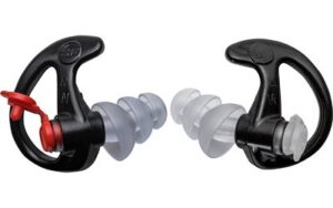Surefire Triple-Flange Filtered Earplugs Med 25 Pair Black