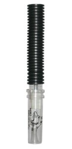 Haydel's Game Calls CH92 Coyote Howler Tube Call Coyote Sounds Attracts Dominate Dogs Clear/Black Plastic