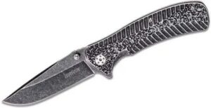 Kershaw Starter Assisted Opening Flipper Knife (3.4" BlackWash)