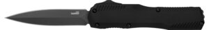 Kershaw 9000DE Livewire Automatic 3.45" OTF Spear Point Plain Black PVD CPM MagnaCut Steel Blade, Black Anodized Aluminum Handle
