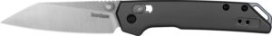 Kershaw 2051R Iridium Mini 3" Folding Reverse Tanto Plain Stonewashed D2 Steel Blade, Gray Anodized Aluminum Handle