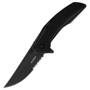 Kershaw Outright Black Serr 3" Black/Pvd