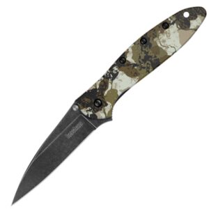 Kershaw Leek 3" Kings Camo Blkwash