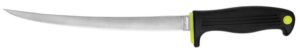 Kershaw 1259X Clearwater 9" Fixed Fillet Plain Satin 420J2 SS Blade Black Co-Polymer Handle Includes Sheath