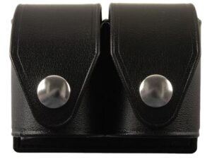 HKS 203PLBN SpeedLoader Case Double Black Large Hytrel Belt Loop Fits S&with Ruger/Colt/Taurus/Dan Wesson Belts 2.25" Wide