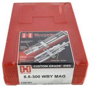 Hornady 546283 Custom Grade Series IV 2 Die Set for 6.5 300 Wthby Magazine Includes Sizing Seater
