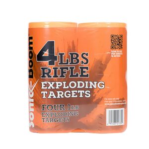 Sonic Boom/Jerent SBT014P Rifle Exploding Target 1 Lb 4 Pack