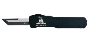 Temp CADTOM221 Cal Aluminum Dont Tread on Me Tanto Black