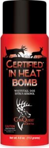 Conquest Scent Bomb Certified in Heat 4 Oz.