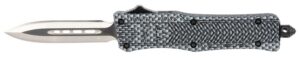CobraTec Knives SCFCTK1SDADNS CTK-1 Small 2.75" OTF Dagger Plain D2 Steel Blade/Carbon Fiber Aluminum Handle Features Glass Breaker Includes Pocket