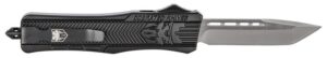 CobraTec Knives MBSTK1MTNS CTK-1 Medium 3" OTF Tanto Plain D2 Steel Blade/Black Aluminum Handle Features Glass Breaker Includes Pocket Clip