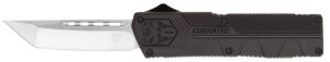 CobraTec Knives BCTLWTNS Lightweight 3.25" OTF Tanto Plain D2 Steel Blade/Black Aluminum Handle Includes Pocket Clip