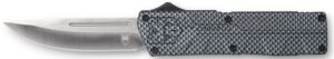 CobraTec Knives CFCTLWDNS Lightweight 3.25" OTF Drop Point Plain D2 Steel Blade/Carbon Fiber Aluminum Handle Includes Pocket Clip