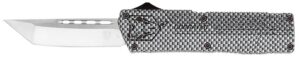 CobraTec Knives CFCTLWTNS Lightweight 3.25" OTF Tanto Plain D2 Steel Blade/Carbon Fiber Aluminum Handle Includes Pocket Clip