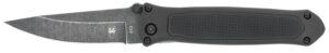 CobraTec Knives BLKHRQS Quick Strike 3.25" Folding Drop Point Plain Stonewashed 440 SS Blade, 4.50" G10 Handle