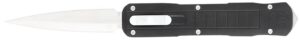 CobraTec Knives CTRPTBLKDAGNS Raptor 3.13" OTF Dagger Plain D2 Steel Blade, 4.50" Black Aluminum Handle