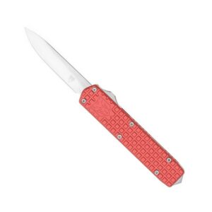 CobraTec Small Warrior Red M390 Drop Non Serrated