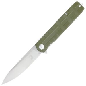 CobraTec Large Kuzio Drop Folder Knife Folding Blade OD Green