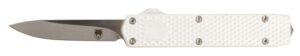 CobraTec Knives MNSILMGEN2DNS Mini Mamba Gen II 2.25" OTF Plain Stonewashed D2 Steel Blade, 3.38" Silver Textured Anodized Aluminum Handle, Features