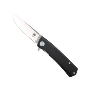 CobraTec Serpent Black 3" D2 Non Series G10 Grip Flip