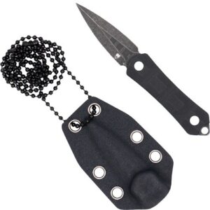 CobraTec Guardian Neck Knife Dagger Small Black