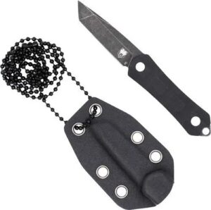 CobraTec Guardian Neck Knife Tanto Blade Small Black