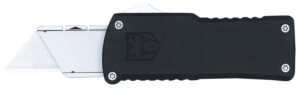 CobraTec Knives CTOTFUTBLK Utility OTF Plain Aluminum Blade, 3.38" Black Aluminum Handle