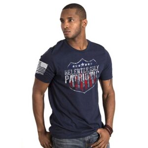 Nine Line Apparel Mens Tshirt Relentlessly Patriotic Nvy S