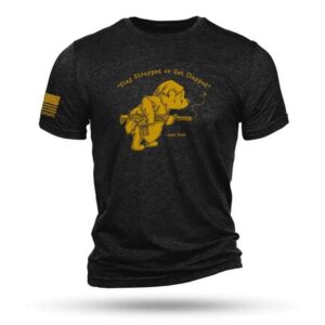 Nine Line Apparel Line Pooh Bear Black Triblend T-Shirt/ 3XLarge