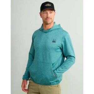 Huk Huk'd Up Performance Fleece Hoodie Storm Blue Hthr S