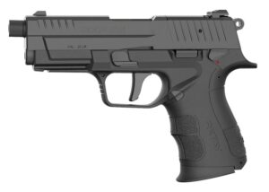 Retay USA RXP22BLK13TH RXP 22 LR 13+1 4" Black Threaded Barrel, Black Cerakote RMR/RMSc Optic Ready/Serrated Slide & Polymer Frame with Accessory