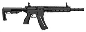 Retay USA RA1522BLKQUAD RA1522 22 LR 25+1 18" Black Chrome Threaded Barrel, Black Polymer Receiver with Picatinny Rail, Quad Picatinny Rail Handguard