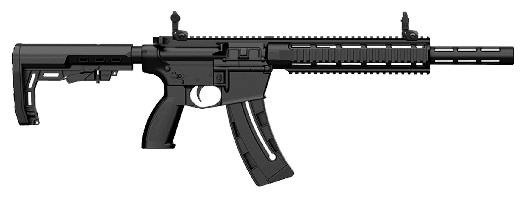 Retay USA RA1522BLKQUAD RA1522 22 LR 25+1 18" Black Chrome Threaded Barrel, Black Polymer Receiver with Picatinny Rail, Quad Picatinny Rail Handguard - Image 2