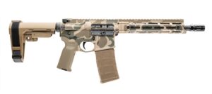 Cnc Firearms CNCDDDCV7P2 Daniel Defense V7 10.30" Barrel, Duck Camo Receiver with Picatinny Rail. M-LOK Handguard, Polymer Stock, Ambidextrous