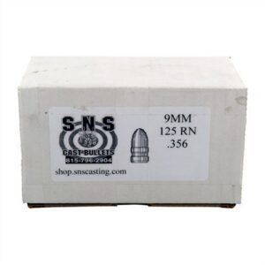 9MM Caliber Cast Pistol Bullets 9MM (.356'') 125GR Rn Lead Bullets 500/BOX