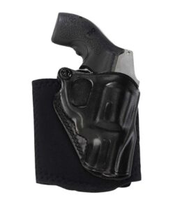 Galco AG158B Ankle Glove Size Fits Ankles Up to 13" Black Leather Hook & Loop Fits S&W J Frame Fits Charter Arms Undercover Right Hand