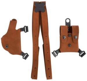 Galco CL2652 Classic Lite 2.0 Shoulder System Size Fits Chest Up to 56" Natural Leather Shoulder Fits S&W M&P Shield Fits S&W M&P
