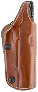 Galco PHX212 Phoenix OWB Tan Leather Belt Loop Fits 1911 Fits 5" Barrel Right Hand