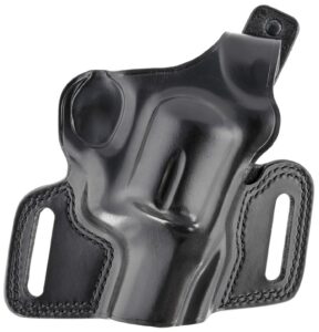 Galco SIL126B Silhouette OWB Black Leather Belt Slide Fits S&W N Frame Fits 2-4" Barrel Right Hand