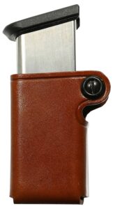 Galco SMC26 SMC Magazine Case Single Tan Leather Belt Loop Compatible with Taurus PT945 Belts 1.75" Wide Ambidextrous Hand