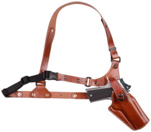 Galco GA186 Great Alaskan Size Fits Chest Up to 54" Tan Leather Shoulder/Torso Strap Fits Ruger Alaskan Fits S&W N Frame Right Hand